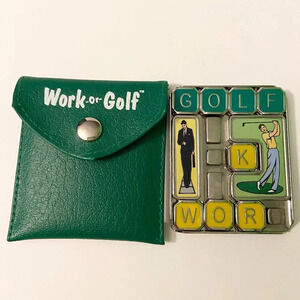 2002 Work or Golf Binary Arts Game Switch The Words Puzzle Brain Teaser Club Bag